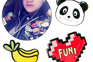 Fashion Icon Brože sada Panda 3 ks akrylové odznaky