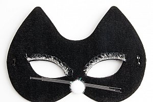 Karnevalová maska kočka