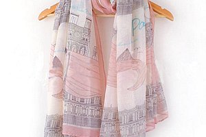Moderní šátek v růžovém provedení a poštovné ZDARMA!