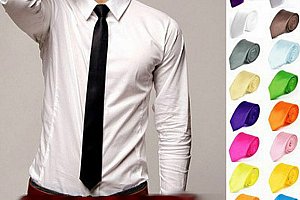 Úzká pánská kravata v mnoha barvách - vyberte si tu svoji!