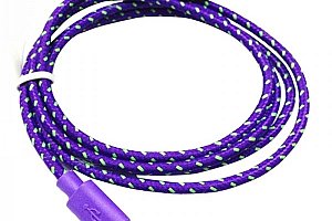 Pletený nylonový micro USB kabel – různé barvy a poštovné ZDARMA!