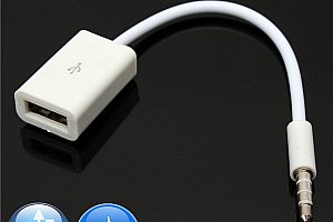 AUX audio kabel 3,5 mm - female USB a poštovné ZDARMA!