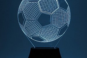 3D stolní lampa ve tvaru fotbalového míče a poštovné ZDARMA s dodáním do 2 dnů!