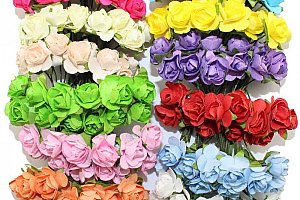 Velká sada 144 ks dekorativních umělých růží a poštovné ZDARMA!