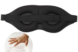 3D maska na spaní v černé barvě a poštovné ZDARMA!