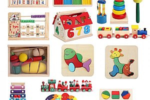 Dřevěné vzdělávací hračky pro děti - různé varianty a poštovné ZDARMA!