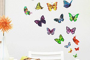 Samolepka na zeď v podobě motýlků a poštovné ZDARMA!