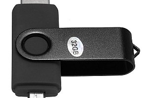 Micro USB flash disk 8 GB - černá a poštovné ZDARMA s dodáním do 2 dnů!