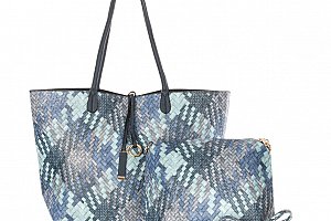 Fashion Icon Dámská kabelka Simple Style 2v1 přes rameno modrá