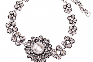Fashion Icon Náramek květina sedmikráska s perlou