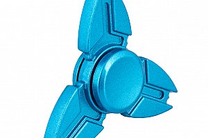 Fidget spinner modrý (kovový)