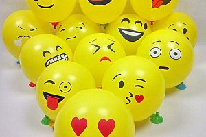 Nafukovací balonky Emoji 20 ks
