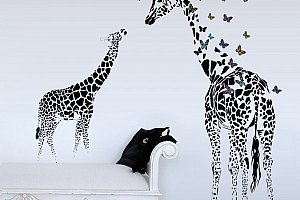 Samolepka na zeď - Abstraktní žirafy a poštovné ZDARMA s dodáním do 2 dnů!