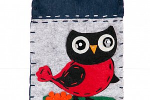 Fashion Icon Peněženka flísová Owl ruční práce sova
