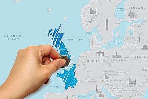 Stírací mapa Evropy