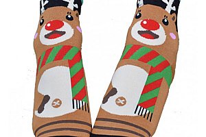 Vánoční ponožky s obrázkem!