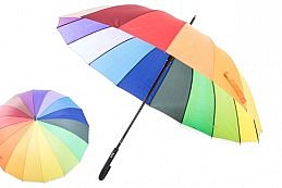 Duhový deštník XXL, 130 cm