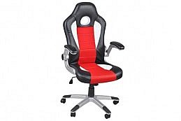 Kancelářská židle Racer - sportovní design, červená