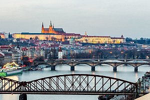 Pobyt v centru Prahy s výhledem na Pražský hrad, dítě zdarma
