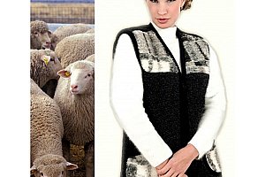 Vlněná vesta z ovčího rouna černá - nedejte mrazu šanci!