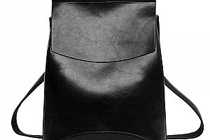 Městský elegantní batoh v imitaci kůže - černá barva a poštovné ZDARMA s dodáním do 2 dnů!