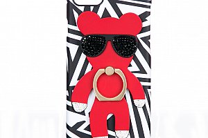 WishWay Fashion kryt na mobilní telefony Red Bear Iphone 6