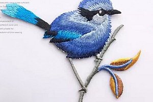 DIY nažehlovačka/výšivka v podobě ptáčka - 5 barev a poštovné ZDARMA!