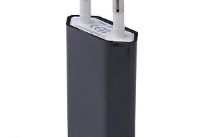 Jednobarevný napájecí adaptér s USB - černá barva a poštovné ZDARMA s dodáním do 2 dnů!