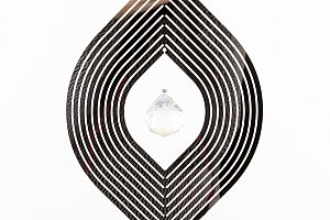 Závěsná dekorace Cosmo Spinner ovál s krystalkem