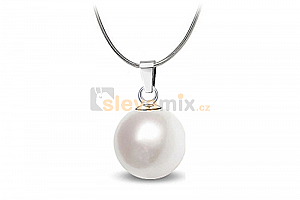 Ocelový náhrdelník Solid Pearl s perlou Swarovski - chirurgická ocel 316L Jewellis
