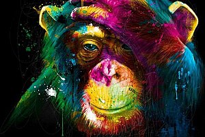 DIY obraz z kamínků - orangutan a poštovné ZDARMA!