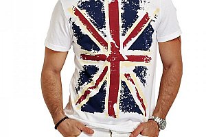 Pánské tričko s britskou vlajkou - 2 barvy a poštovné ZDARMA!