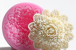 Silikonová formička - 3D květina a poštovné ZDARMA!
