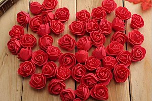 Umělé květy růží - 50 kusů a poštovné ZDARMA!