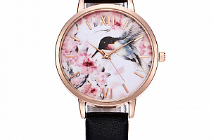 Dámské hodinky s barevným ptáčkem a poštovné ZDARMA!