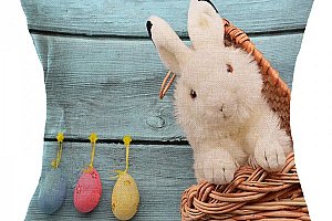 Velikonoční povlak s králíčkem na polštář - různé druhy a poštovné ZDARMA!