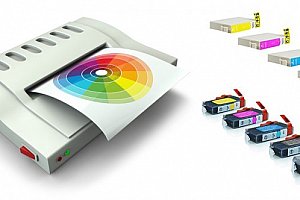 Kompatibilní sada náplní pro tiskárny Canon nebo Epson. Jasné barvy, inkoust a speciální čip.
