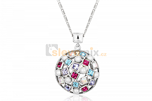 Elegantní náhrdelník Circular s krystaly Swarovski Jewellis