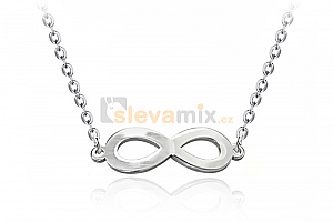 Ocelový náhrdelník Infinity ve tvaru symbolu nekonečno - chirurgická ocel 316L Jewellis