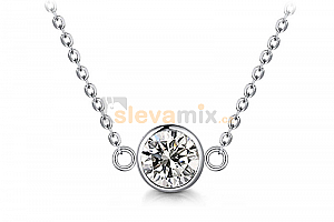 Ocelový náhrdelník Pure Chatons s krystaly Swarovski Jewellis