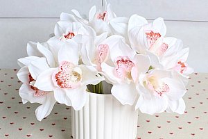 Umělé orchideje - 6 kusů a poštovné ZDARMA!