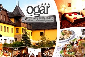 Polopenze pro dva v Hotelu a Valašském šenku Ogar***, kulturní tradice a speciality kuchyně.