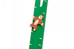 Dřevěná hračka padající opička