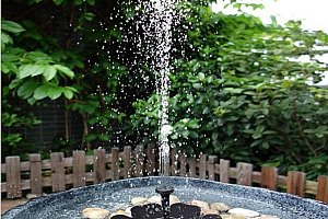 Zahradní fontána na solární energii a poštovné ZDARMA!