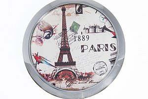 Kapesní kulaté zrcátko Paris Summer 1889 kovové