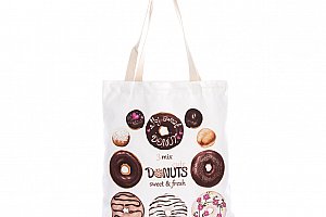 Fashion Icon Módní textilní taška Donuts and Sweets bavlněná