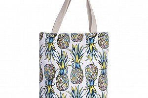 Fashion Icon Módní textilní taška Pineapple ananas bavlněná