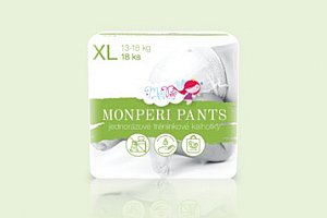 Ekologické jednorázové MonPeri Pants XL (13-18 kg) 18 ks