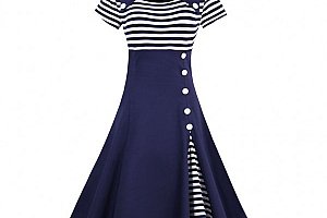Námořnické retro šaty - 3 barvy a poštovné ZDARMA!