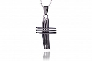 Fashion Icon Přívěsek s řetízkem chirurgická ocel kříž